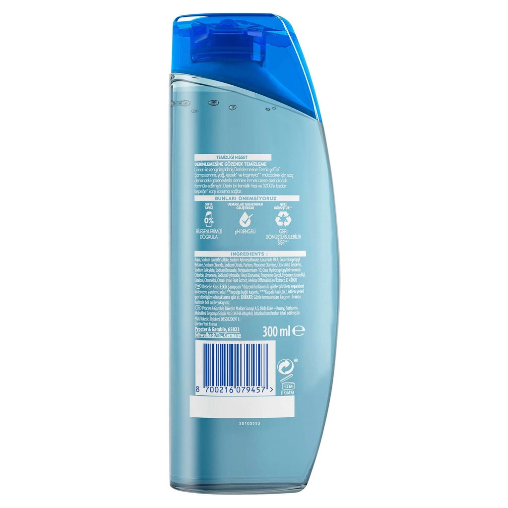 Head &amp; Shoulders Deep Clean Oil Control Anti-Dandruff Shampoo 300 ml