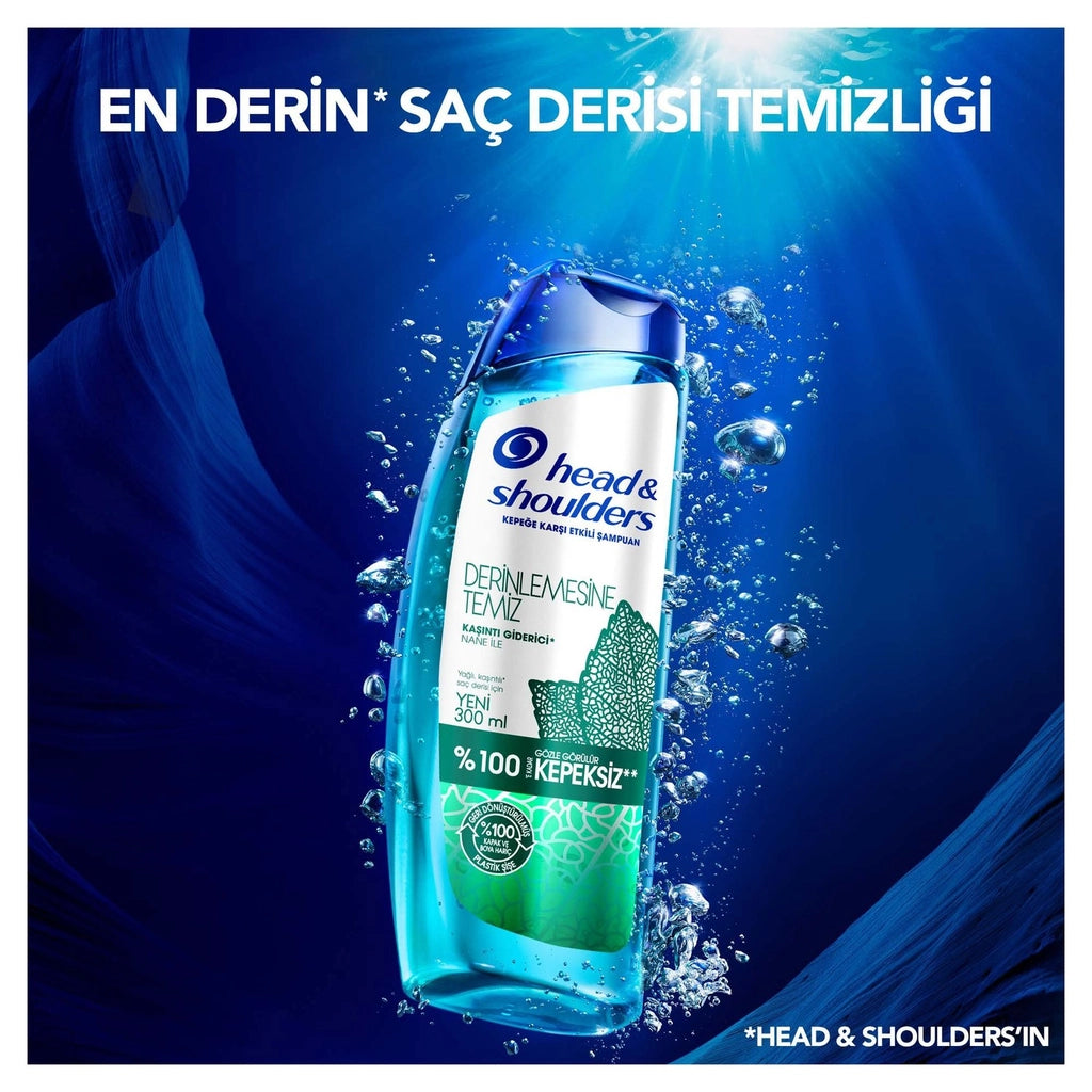 Head &amp; Shoulders Deep Clean Anti-Itching Anti-Dandruff Shampoo 300 ml