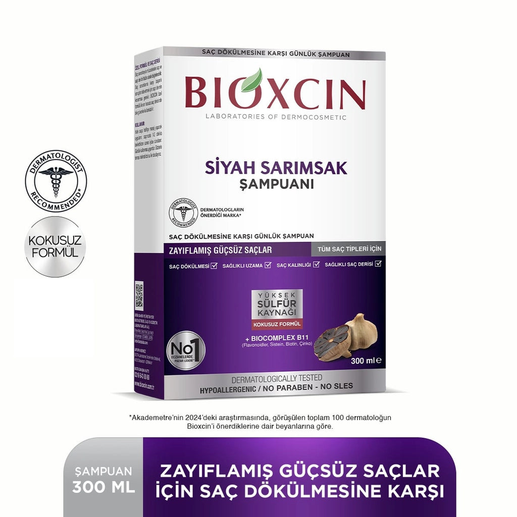 Bioxcin Black Garlic Shampoo 300 ml