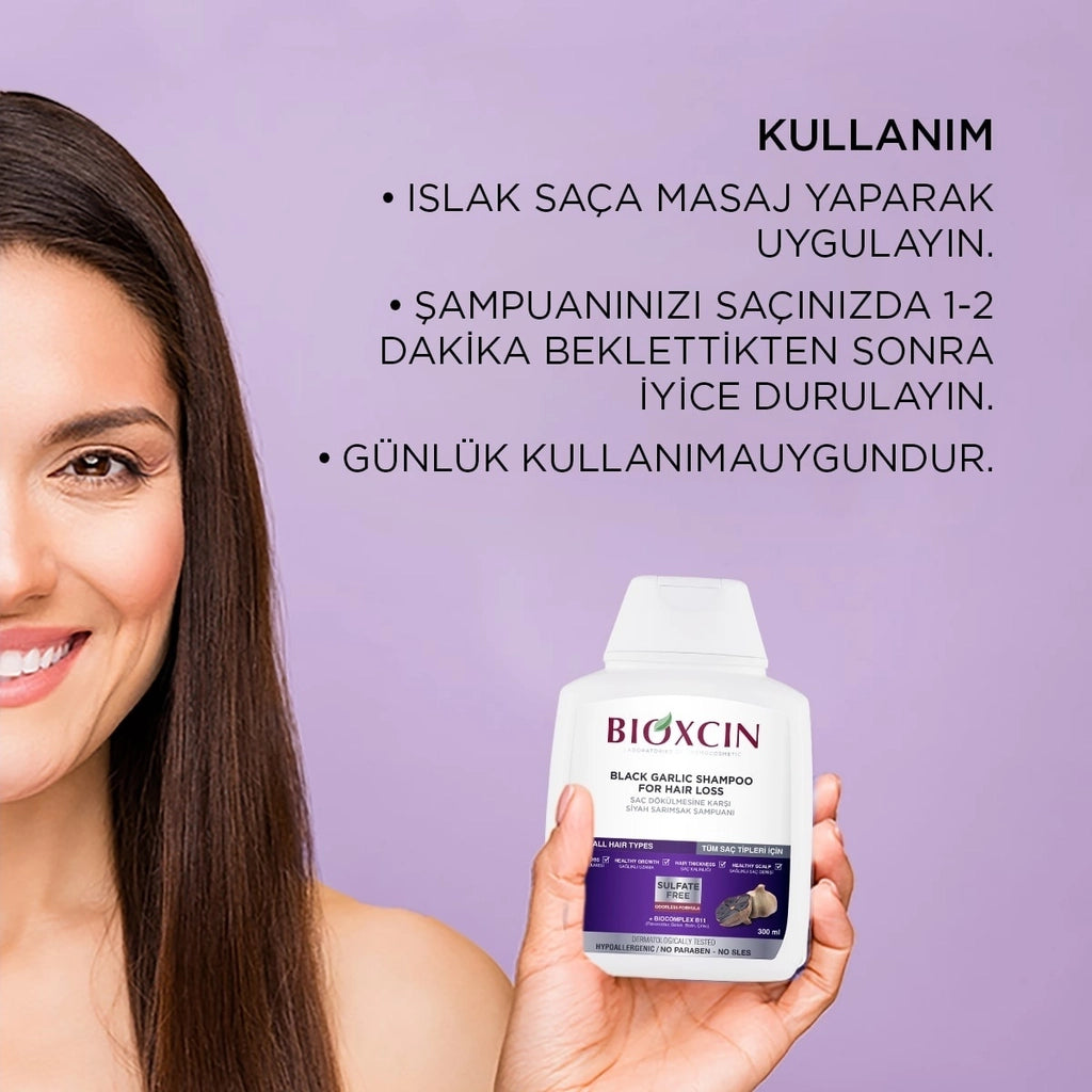 Bioxcin Black Garlic Shampoo 300 ml