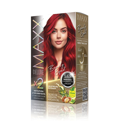 Maxx Deluxe Hair Dye 5.65 Pomegranate Red
