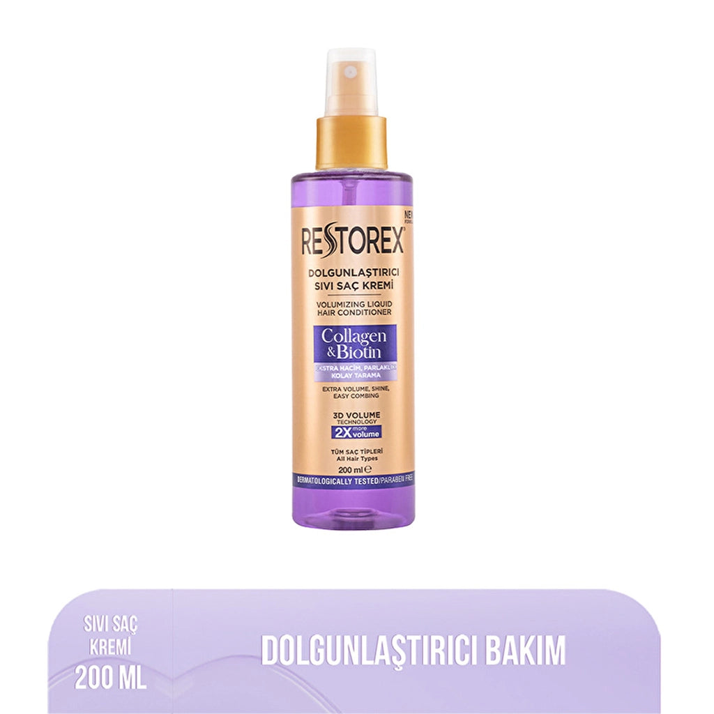 Restorex Collagen &amp; Biotin Plumping Liquid Hair Care Cream 200 ml