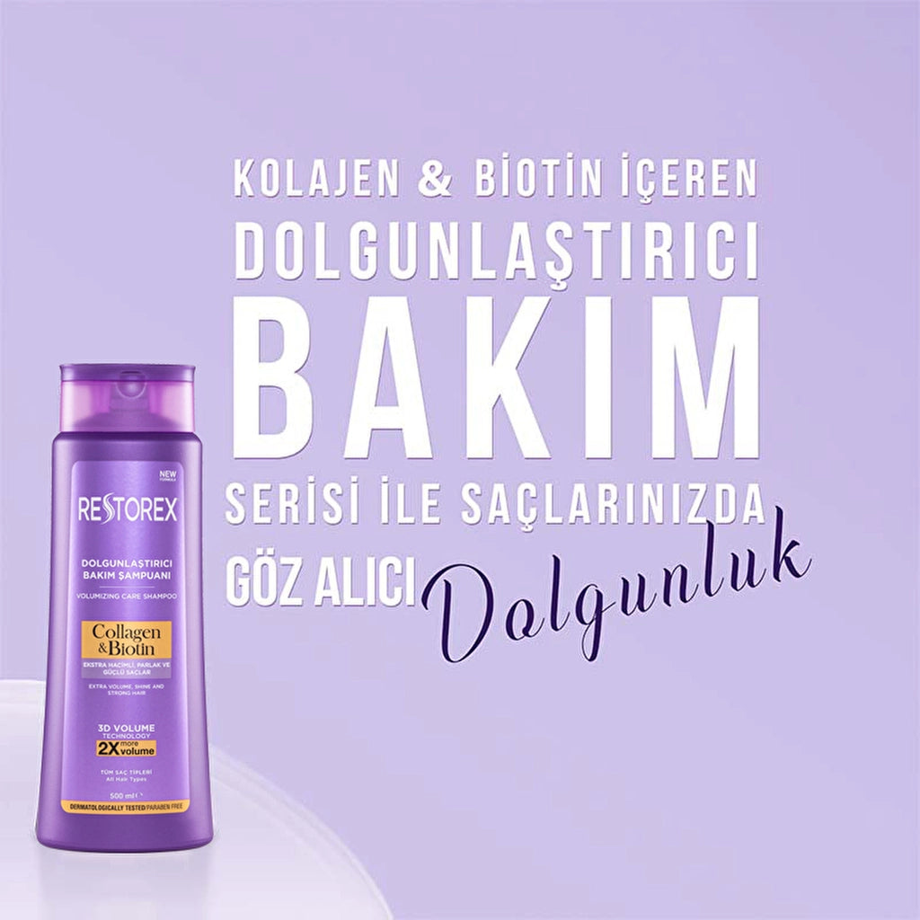 Restorex Collagen &amp; Biotin Plumping Hair Care Shampoo 500 ml