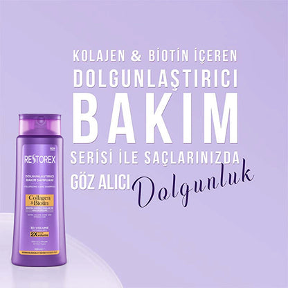 Restorex Collagen &amp; Biotin Plumping Hair Care Shampoo 500 ml
