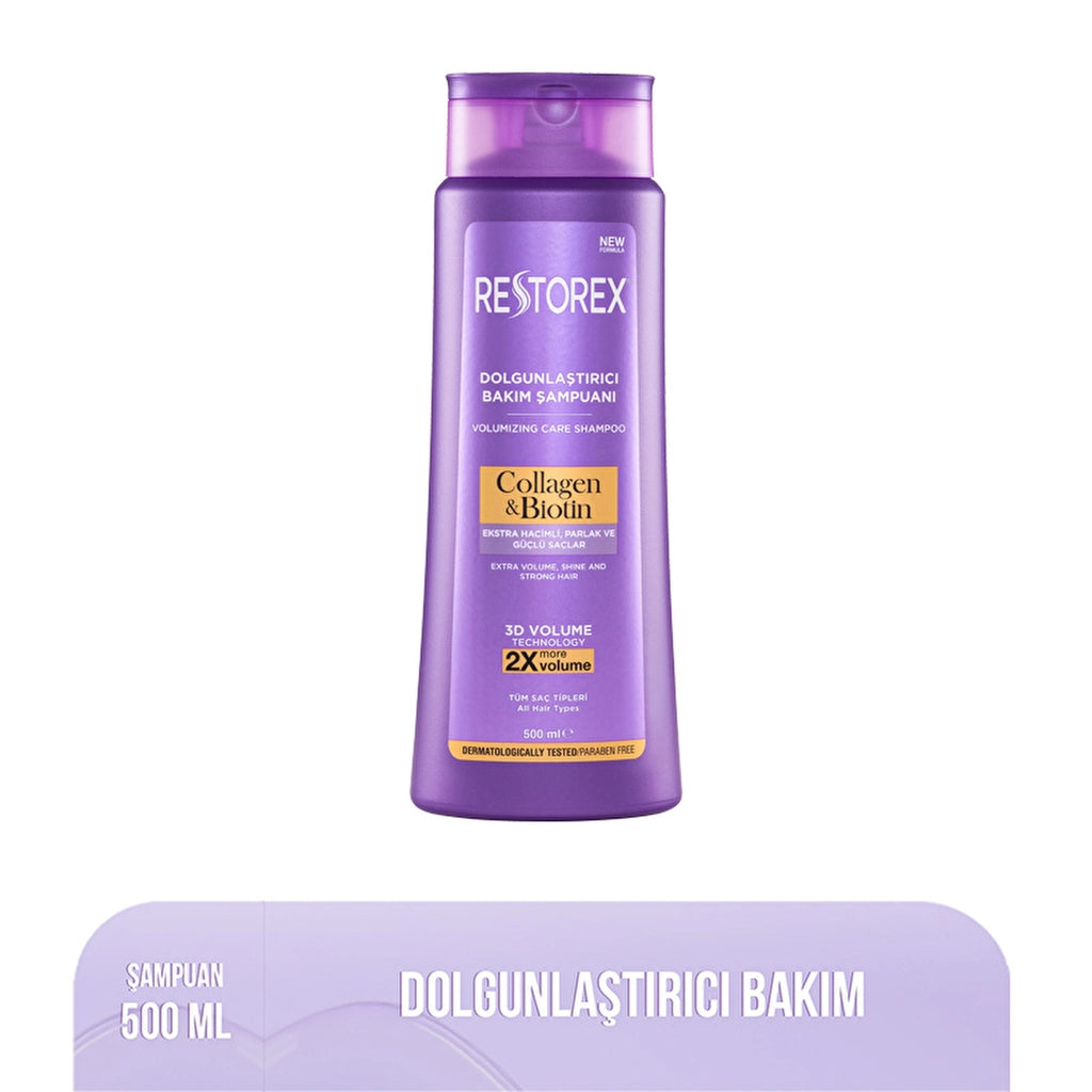 Restorex Collagen &amp; Biotin Plumping Hair Care Shampoo 500 ml