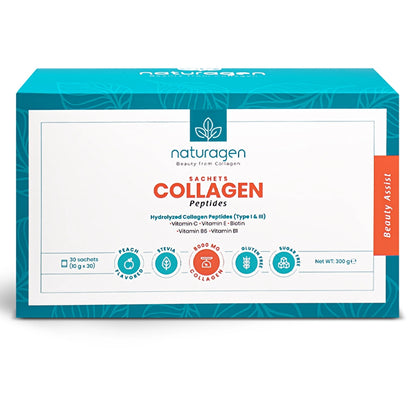 Naturagen Beauty Assist Peach Flavored Collagen 30 Sachet