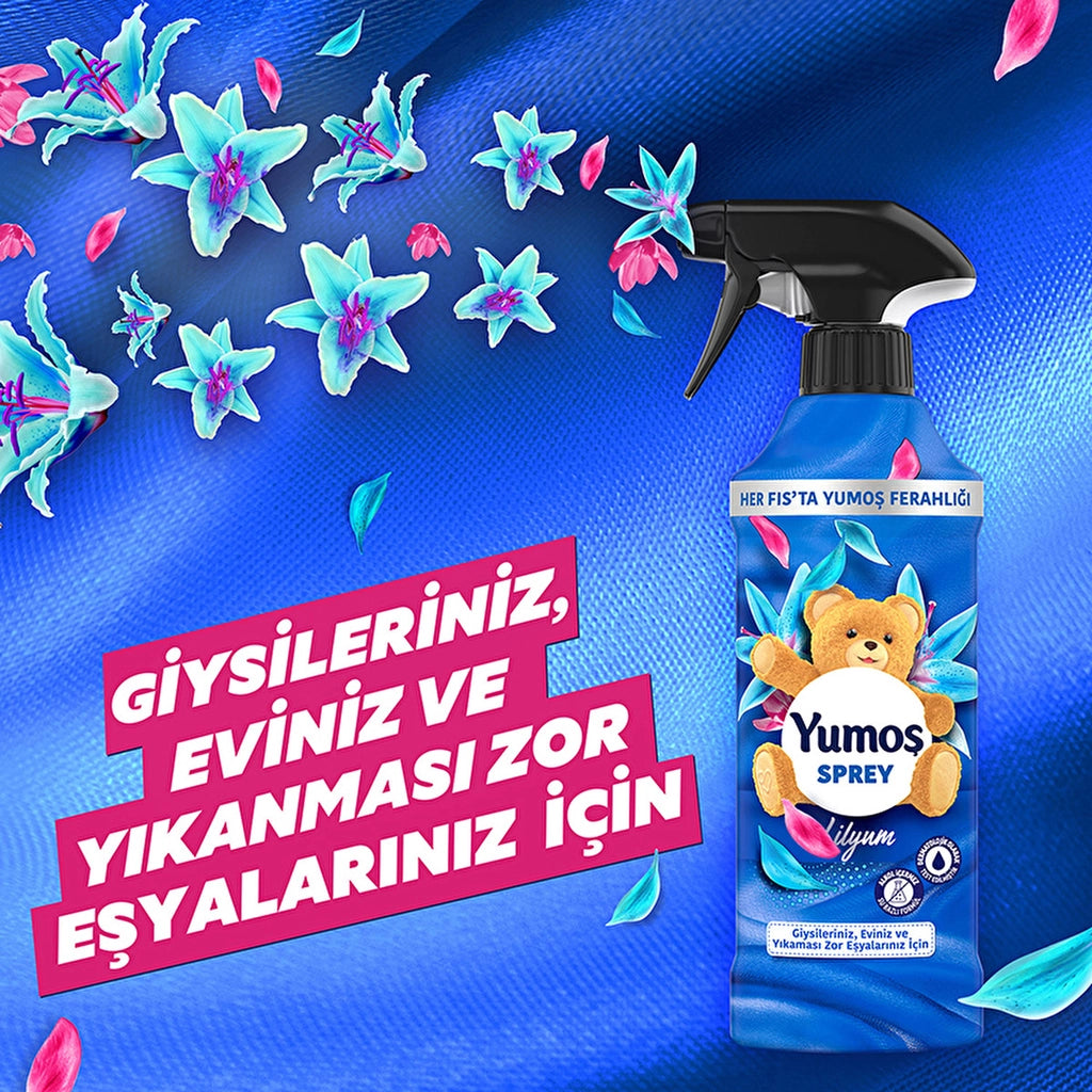 Yumoş Home and Textile Spray Lilyum for Hard-to-Wash Items 450 ml