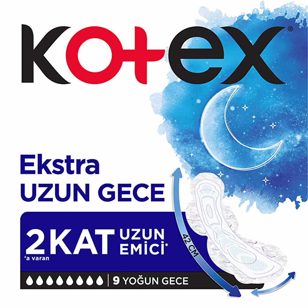 Kotex Ultra Extra Long Night 9-Piece Sanitary Pads