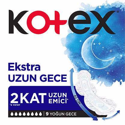 Kotex Ultra Extra Long Night 9-Piece Sanitary Pads