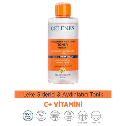 Celenes Sea Buckthorn Spot Remover and Brightening Tonic 200 ml