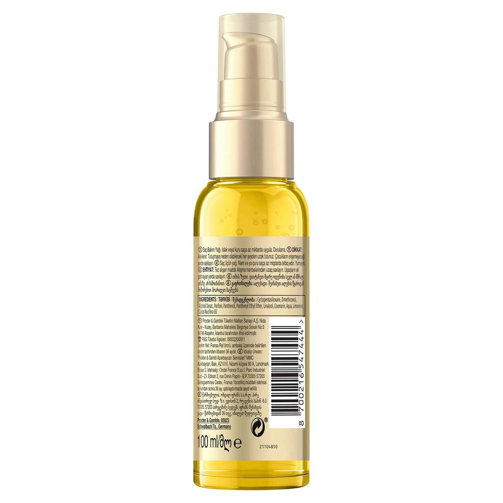 Pantene Pro-V Deep Moisturizing Coconut Extract Hair Care Oil 100 ml