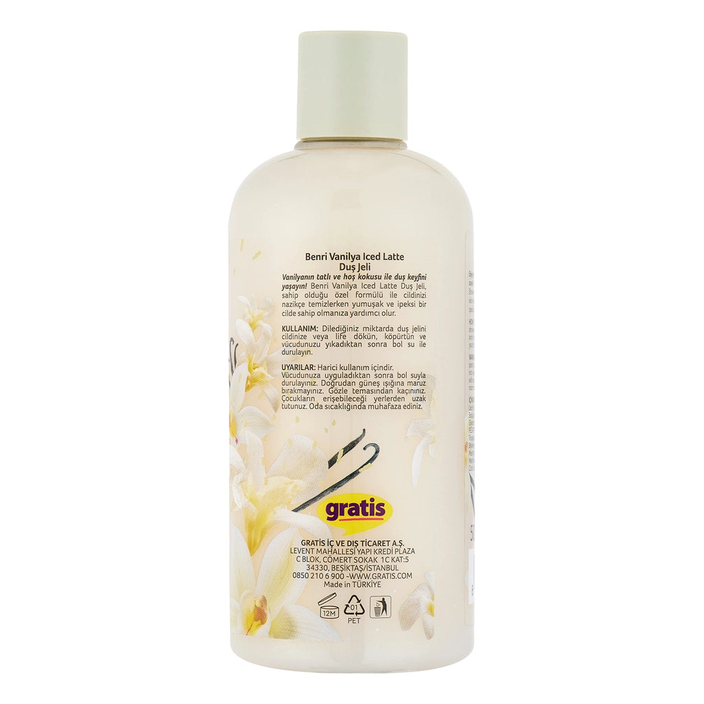 Benri Shower Gel Vanilla Iced Latte 500 ml