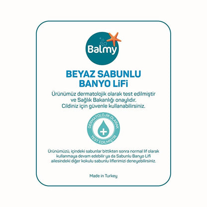 Balmy White Soap Bath Loofah
