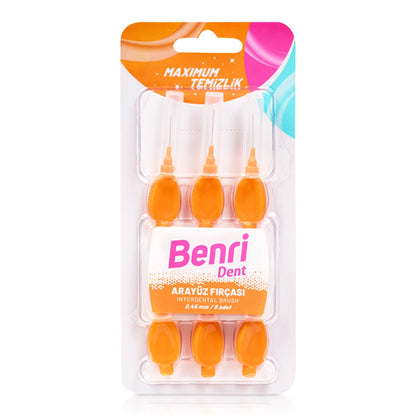 Benri Dent Interface Brush 0.45 mm 6 Pieces