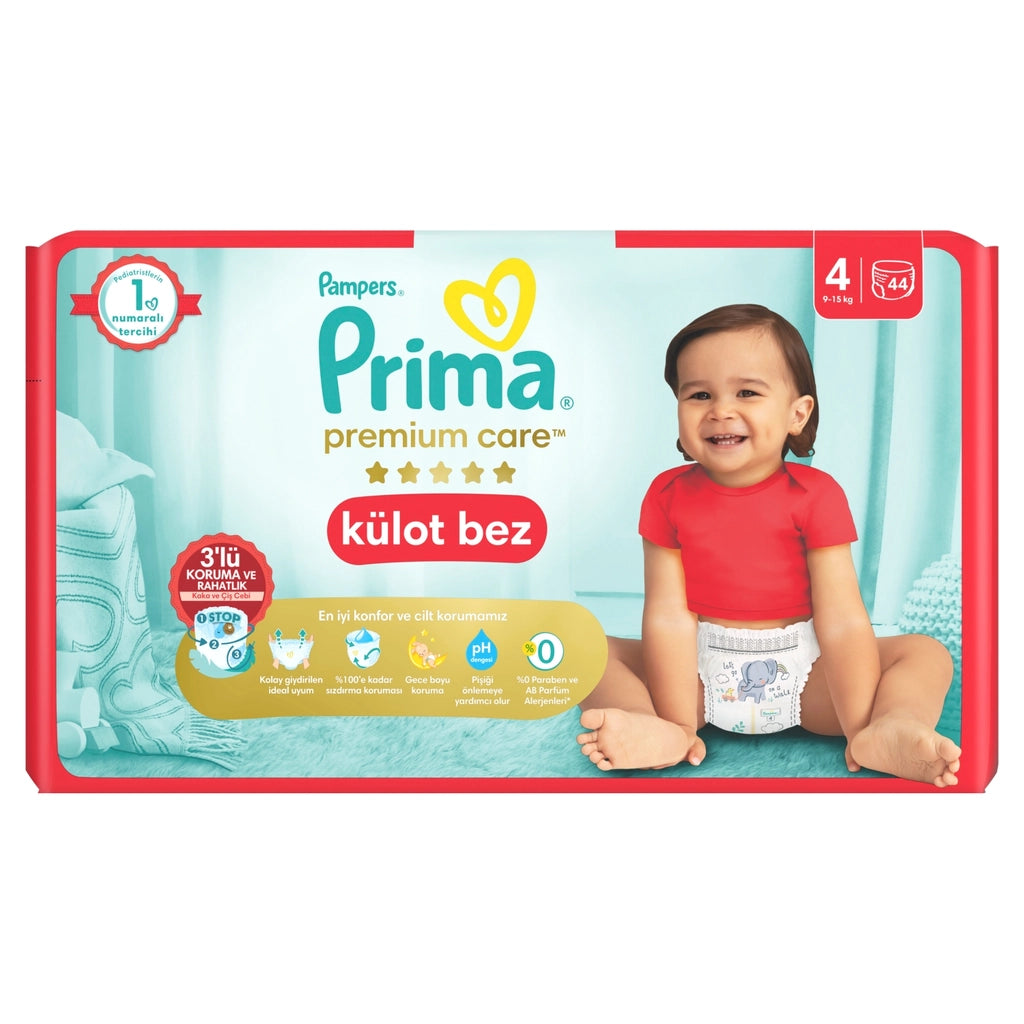 Prima Premium Care Panties Baby Diaper Size 4 44 Pieces Maxi Twin Pack