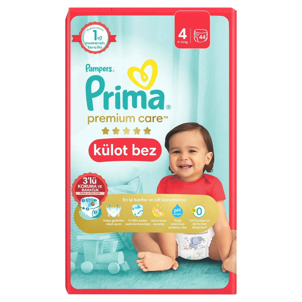 Prima Premium Care Panties Baby Diaper Size 4 44 Pieces Maxi Twin Pack