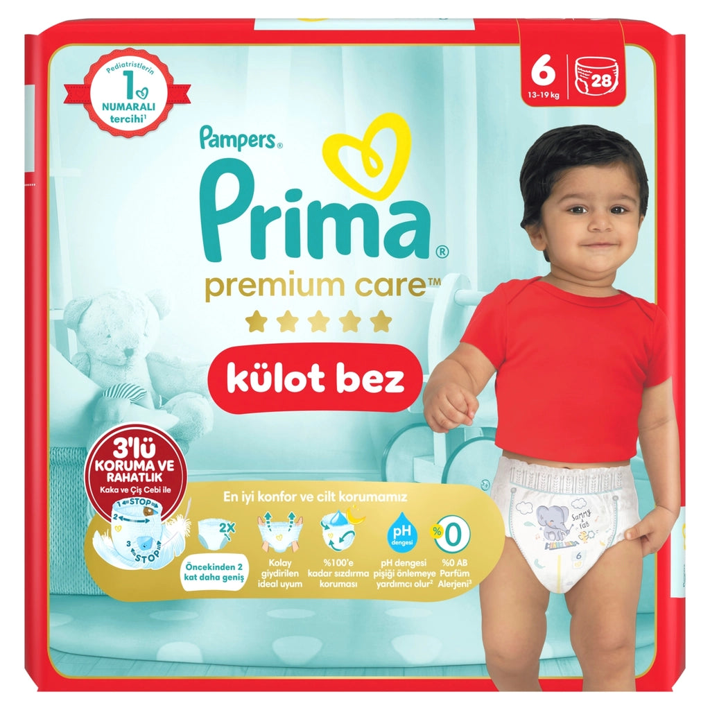 Prima Panty Diaper Premium Care Size 6 28 Pieces