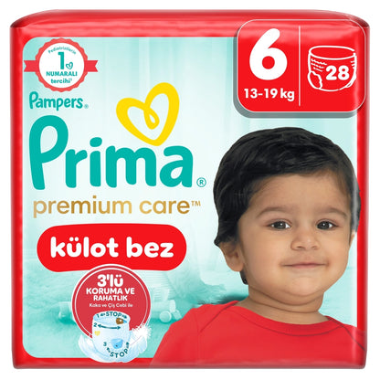 Prima Panty Diaper Premium Care Size 6 28 Pieces