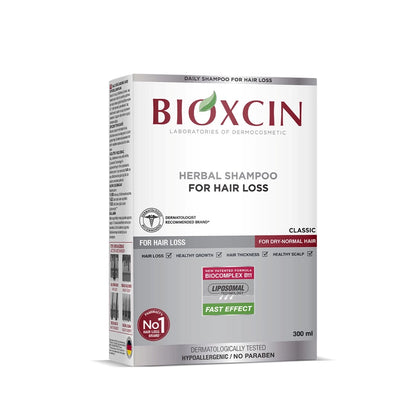Bioxcin Herbal Classic Shampoo Against Hair Loss Dry and Normal Hair 300 ml