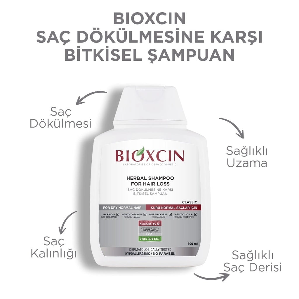 Bioxcin Herbal Classic Shampoo Against Hair Loss Oily Hair 300 ml