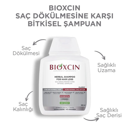 Bioxcin Herbal Classic Shampoo Against Hair Loss Oily Hair 300 ml