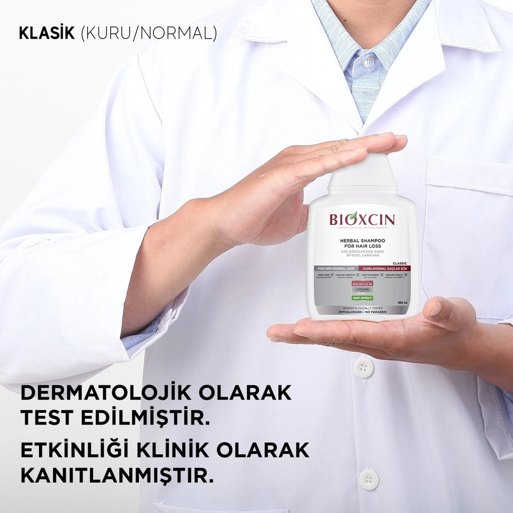 Bioxcin Herbal Classic Shampoo Against Hair Loss Oily Hair 300 ml