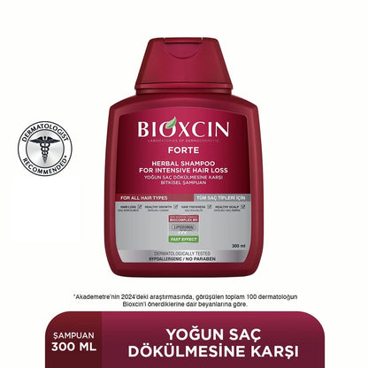 Bioxcin Forte Herbal Shampoo Against Hair Loss All Hair Types 300 ml