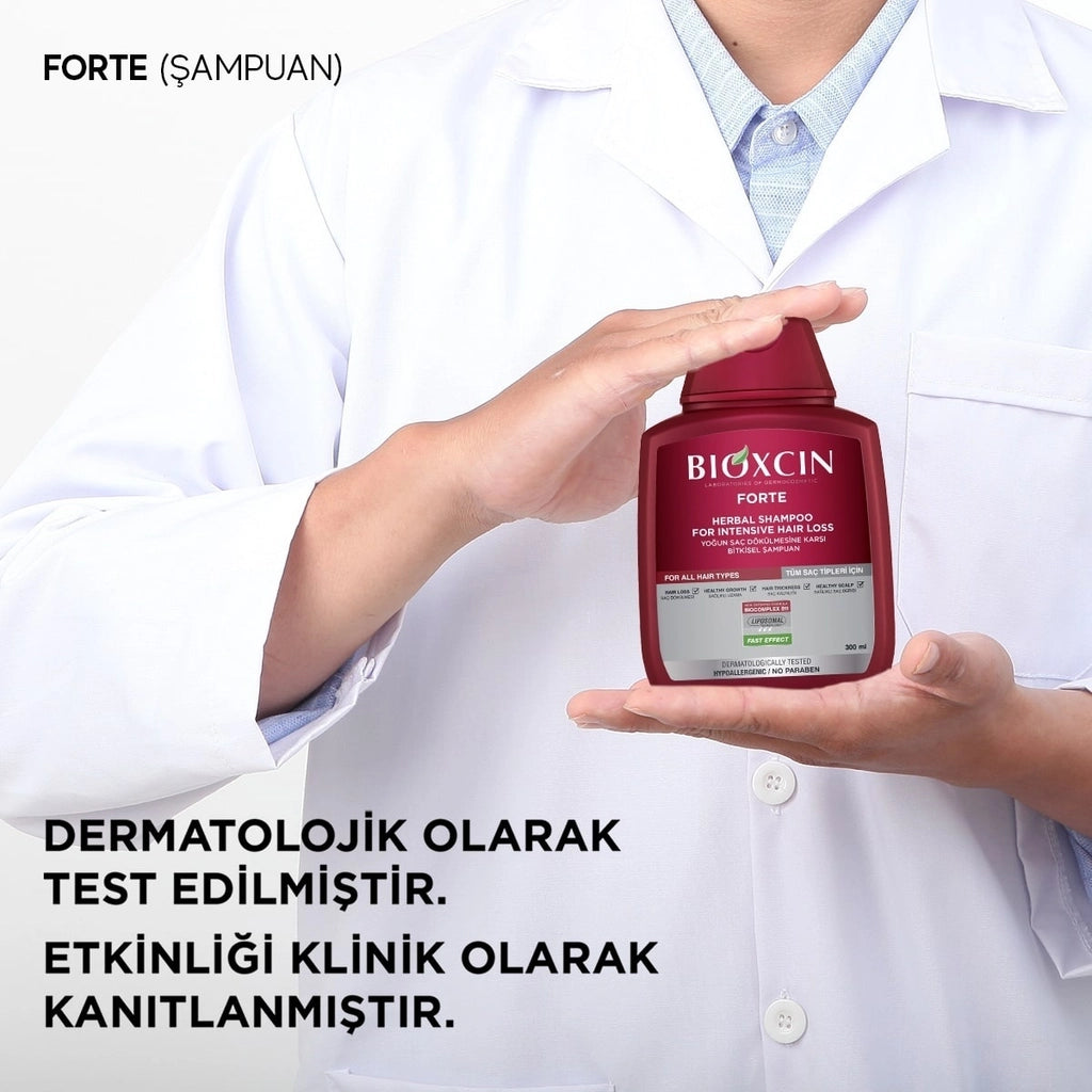 Bioxcin Forte Herbal Shampoo Against Hair Loss All Hair Types 300 ml