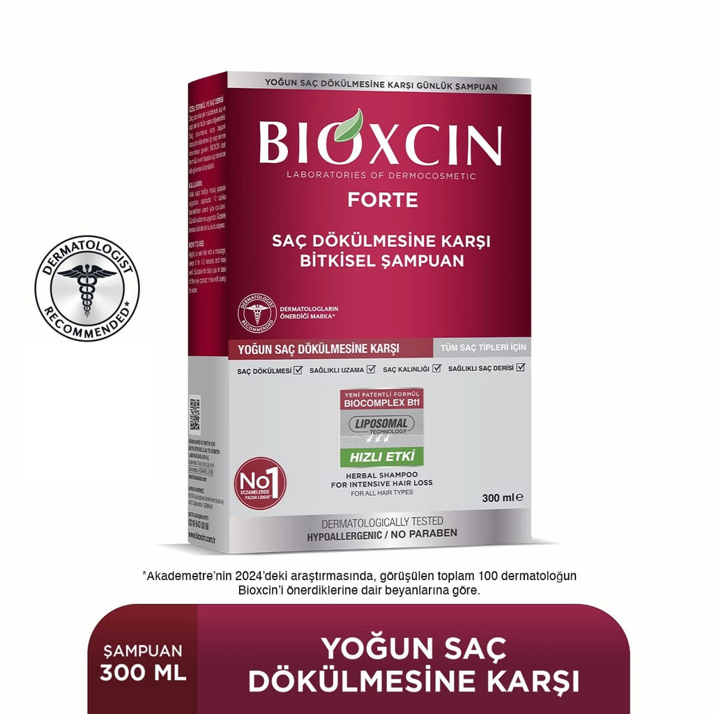 Bioxcin Forte Herbal Shampoo Against Hair Loss All Hair Types 300 ml