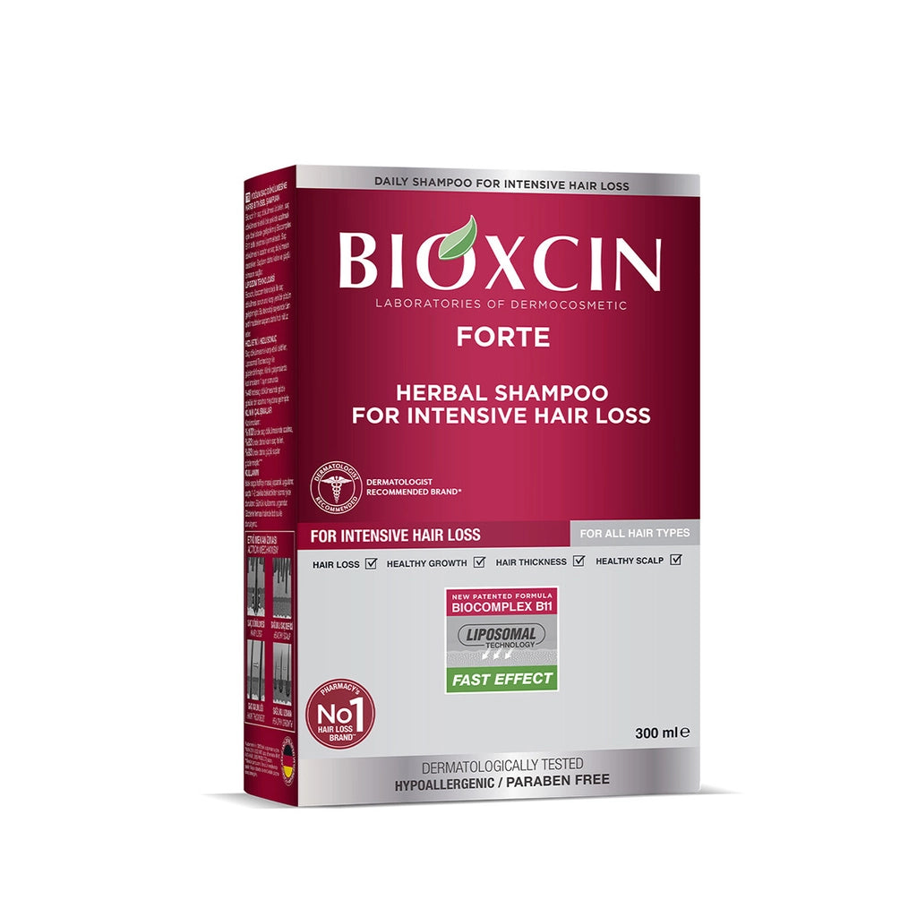 Bioxcin Forte Herbal Shampoo Against Hair Loss All Hair Types 300 ml