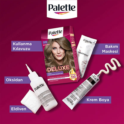 Palette Deluxe Hair Dye 7-11 Ashy Brunette