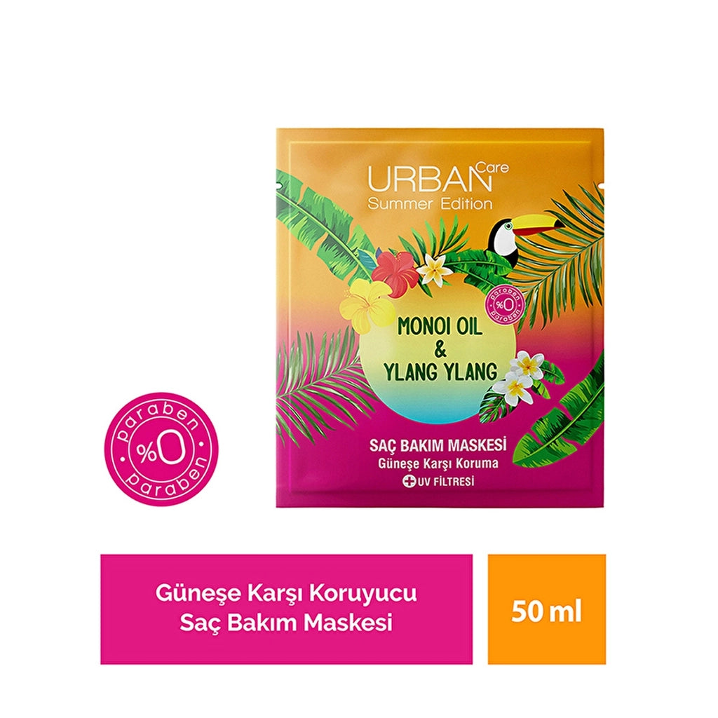 Urban Care Monoi Oil &amp; Ylang Ylang After-Sun Protective Pre-Shower Hair Care Mask 50 ml