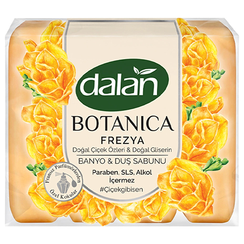 Dalan Botanica Freesia Bath &amp; Shower Soap 150 gr x 4