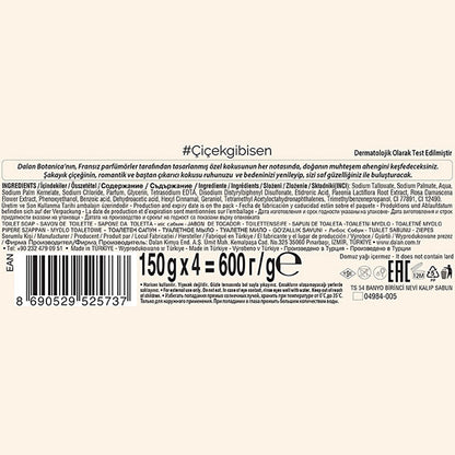 Dalan Botanica Peony Bath &amp; Shower Soap 150 gr x 4