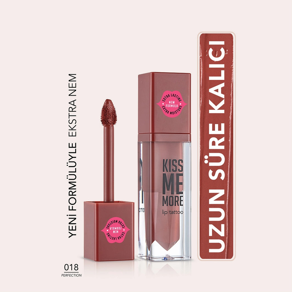 Flormar Kiss Me More Extra Permanent Liquid Matte Lipstick 004 Peach