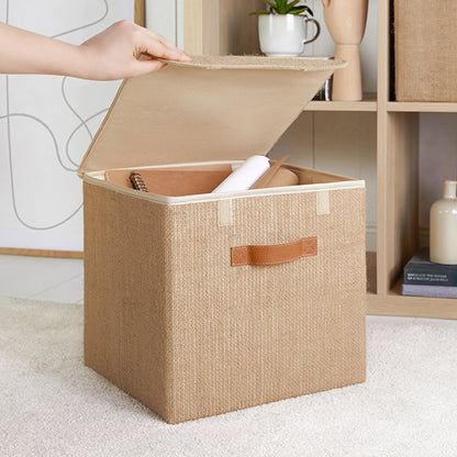 Ocean Home Box with Jute Lid 30 x 30 x 30 cm