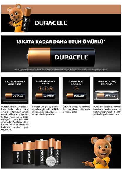 Duracell Basic Pen Batteries 4 AA
