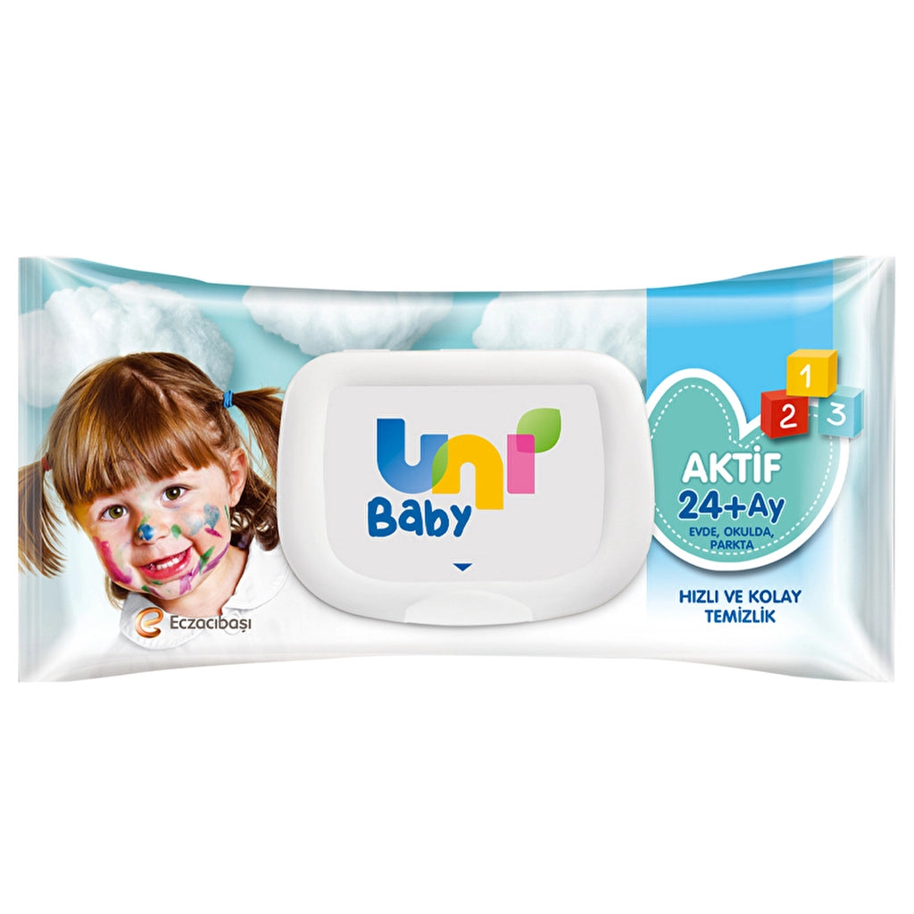 Uni Baby Active Baby &amp; Child Wet Wipes 72 packs