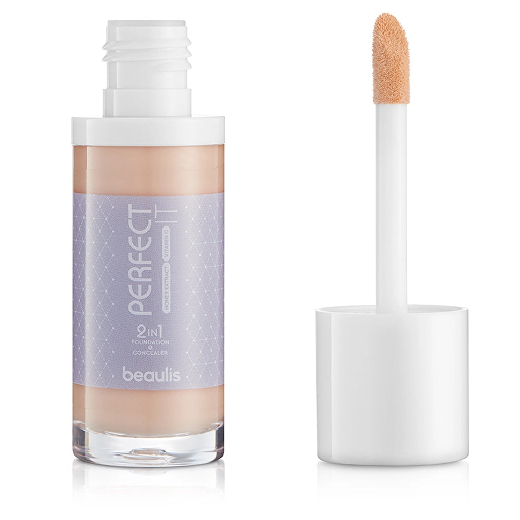 Beaulis Perfect It 2 in 1 Foundation &amp; Concealer 132 Pale Almond