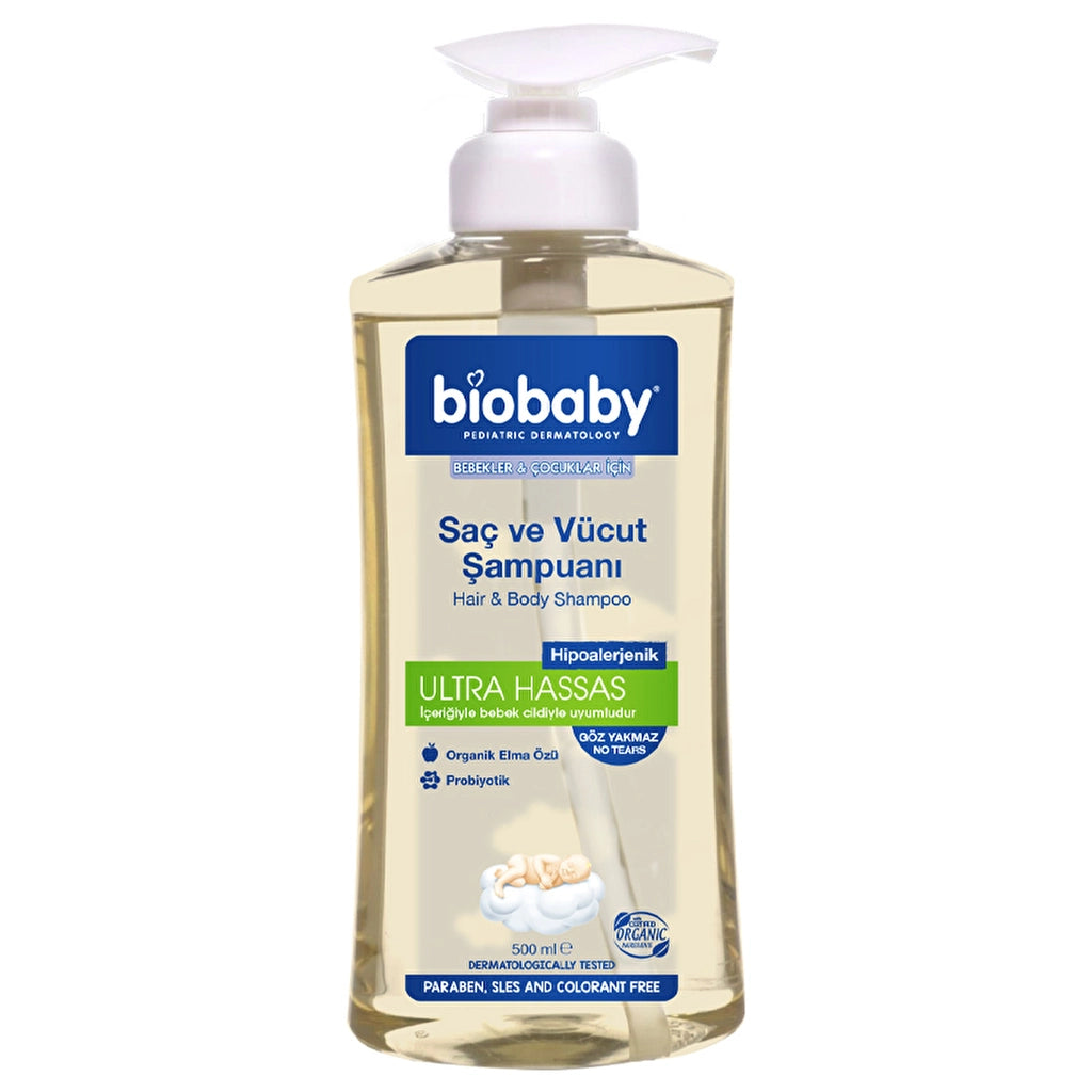 Biobaby Hair and Body Shampoo 500 ml