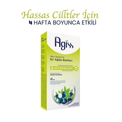 Agiss Waxing Strips Body, Armpit, Bikini and Face Area 41 Pack (For Sensitive Skin)