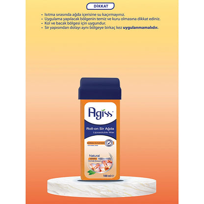 Agiss Roll-On Wax For Normal Skin (Natural) 100 ml
