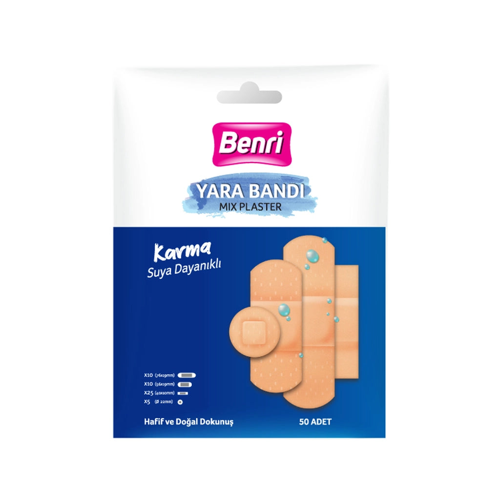 Benri Mixed Band Aid 50 Pack