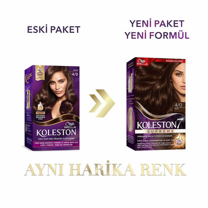 Wella Koleston Supreme Hair Dye 4/0 Brown