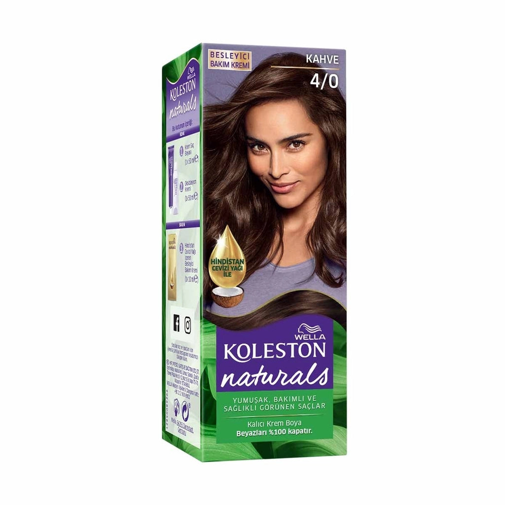 Wella Koleston Naturals Hair Dye 4/0 Brown