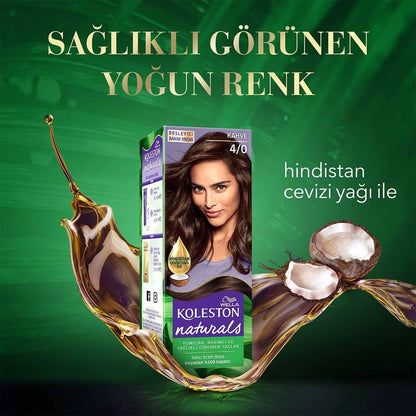 Wella Koleston Naturals Hair Dye 4/0 Brown