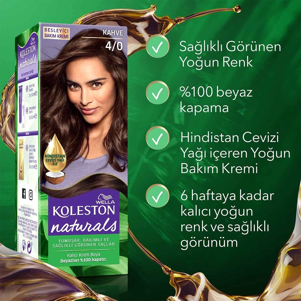 Wella Koleston Naturals Hair Dye 4/0 Brown