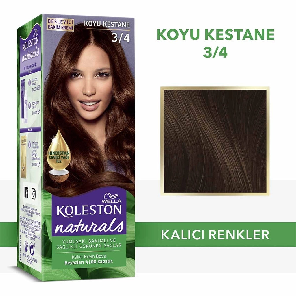 Wella Koleston Naturals Hair Dye 2/0 Black