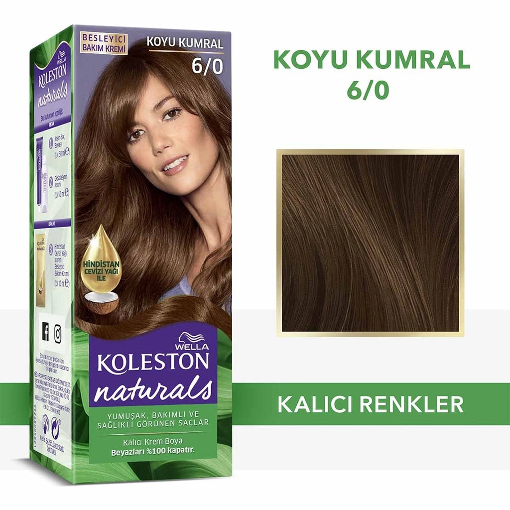 Wella Koleston Naturals Hair Dye 4/0 Brown