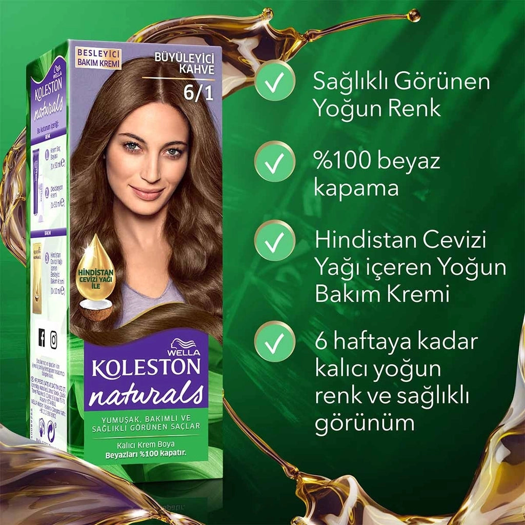 Wella Koleston Naturals Hair Dye 6/1 Fascinating Brown